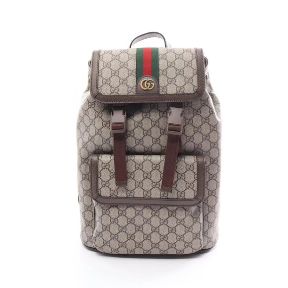GUCCI Ophidia GG Supreme backbag Backpack 792114FADMF9794 canvas leather beige - Picture 1 of 7